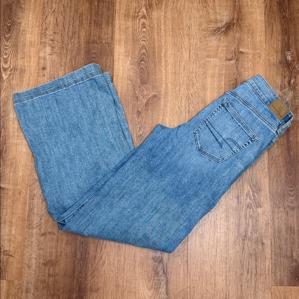 American Eagle Outfitters Light Blue Women's Wide Leg Jeans 4 Long New with tags